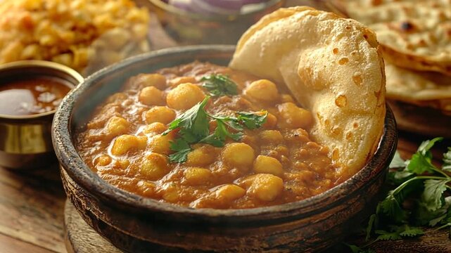 traditional chole bhature indian recipe video orbit out