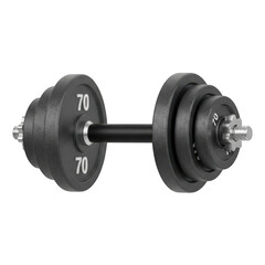 Naklejka premium Dumbbell isolated on transparent background
