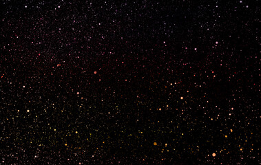 Space star shape sky night background, black starry cosmos abstract pattern dark blue science, textile cosmic galaxy astronomy decoration fantasy wallpaper landscape.