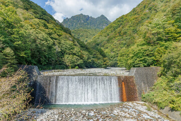 山梨県、西沢渓谷の景色