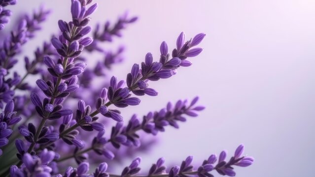 Illustration of multiple lavender branches
