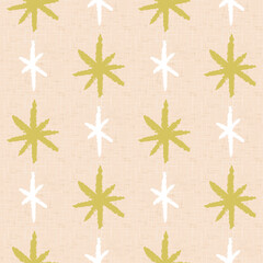 Vector seamless pattern of hand drawn sparkle stars.