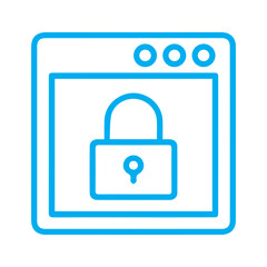 Secure digital access icon