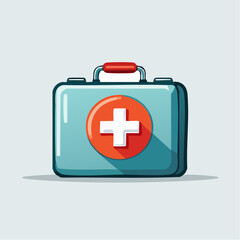 Obraz premium Pixel Art First Aid Kit Illustration