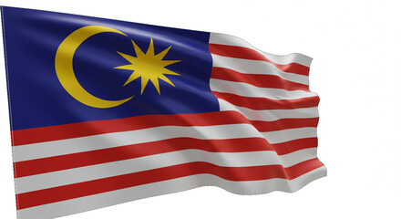 Malaysia independence day malaysia flag waving animation graphic resource for patriotic themes and national day celebrations
