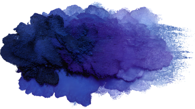 Vibrant blue and purple watercolor splashes create an abstract explosion of color. - Powered by Adobe