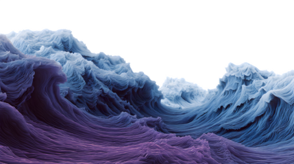 Powerful ocean waves surge with dramatic colors, creating a dynamic and awe-inspiring natural spectacle.