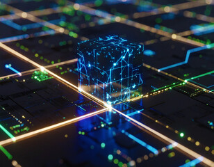 A human figure channels raw electricity between their hands in an urban power grid environment, symbolizing human energy, electrical power, transformation, and the connection between people