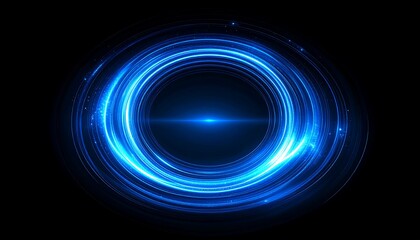 Abstract blue circular design