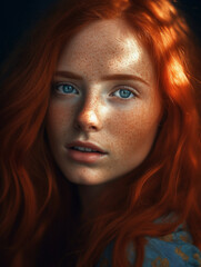 the girl with the red hair