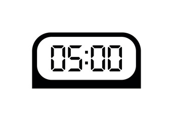 digital clock icon	