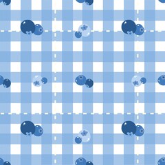 Cute Blueberry Gingham