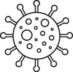 virus icon vector design