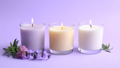 candle burning in the glass 