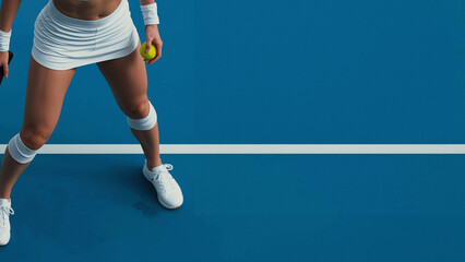 Focused and Ready on the Tennis Court