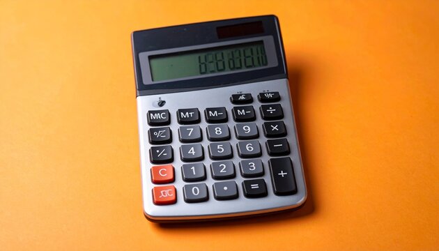 calculator on the table