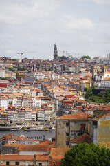 Obraz premium The panorama of old town Porto, the view from Vila Nova de Gaia, Portugal