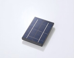 High-Efficiency Solar Panel Isolated on White Background