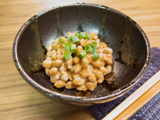 納豆とネギ