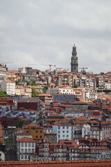 Fototapeta premium The panorama of old town Porto, the view from Vila Nova de Gaia, Portugal