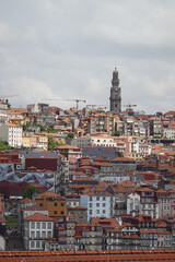 Fototapeta premium The panorama of old town Porto, the view from Vila Nova de Gaia, Portugal