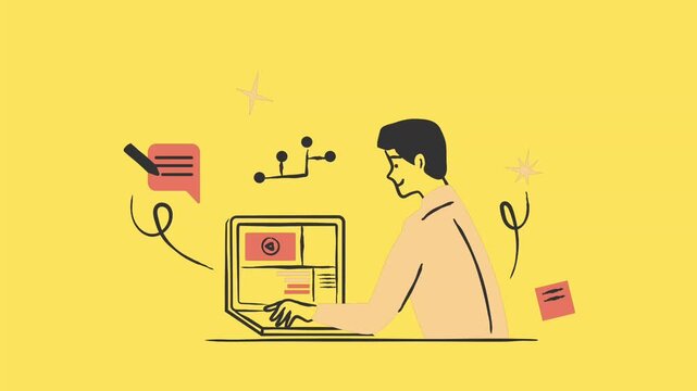 Creative Digital Work and Collaboration Animated Explainer Video