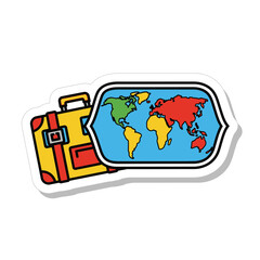 World Travel Plan Your Next Adventure with this Sticker Design