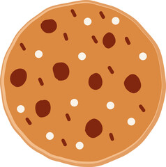 Christmas gingerbread cookies in flat cartoon style.