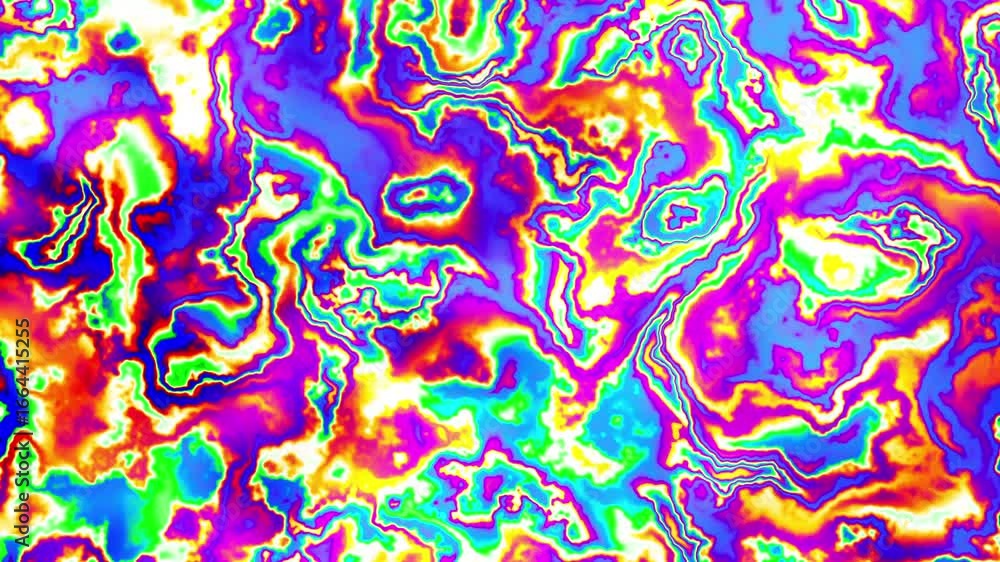 Poster a dynamic flow of fluid energy extending outward, forming organic patterns of vibrant color that dis