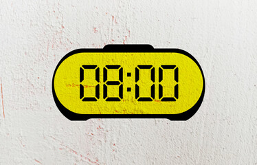 digital clock icon	
