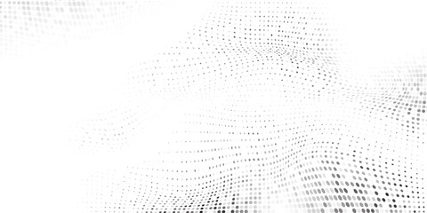Halftone mesh white %26 grey background. Dotted abstract vector illustration on white isolated modern abstract art