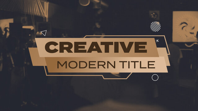 Creative Gradient Shape Titles Vol.05