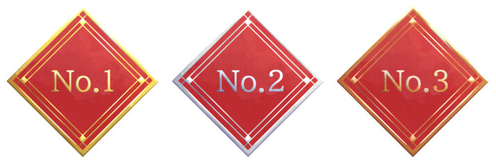 中華風ランキング素材赤色