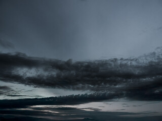 Cloud storm sky dark rain lightning thunder stormy typhoon nature light scene rainy atmosphere...