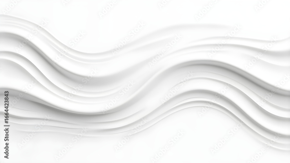 Poster abstract vector illustration of dynamic blue waves with a smooth, flowing curve design, perfect for 