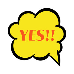 イエスのセリフ吹き出しアイコン