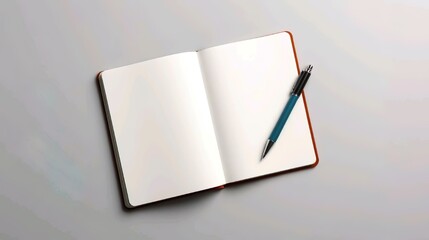 minimalist open notepad