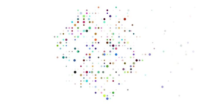 Dynamic Sierra Leone generative silhouette animation