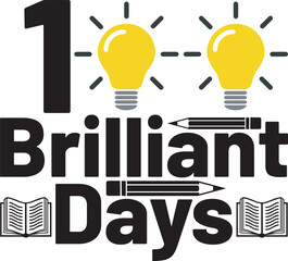 1100 days of school t shirt design