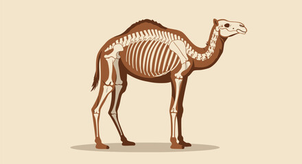 Anatomy of a Camel: Skeletal Structure Illustration