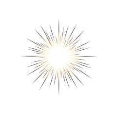 Starburst graphic element  isolated PNG with Transparent Background