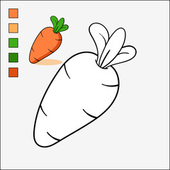 Carrot Coloring Page