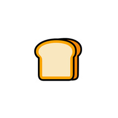 Obraz premium Freshly baked bread slice, a simple symbol of a staple food.