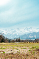 mountain landscape in Hakuba the alps