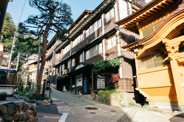 street in the old town onsen