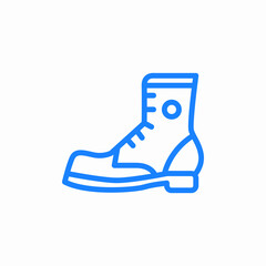 combat work military boots army icon sign vector