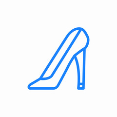 high heels shoes stiletto icon sign vector