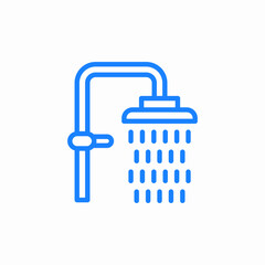 shower water icon sign vector