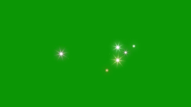 twinkle Stars animated, Glitter sparkle animated, Luxury white glitter sparkles star trail, Black and Multi Colored Stars green Background Falling Star and Glitter, Star Glint Snowflake 4K Loop