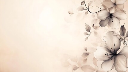Delicate floral background with light, soft, pastel hues
